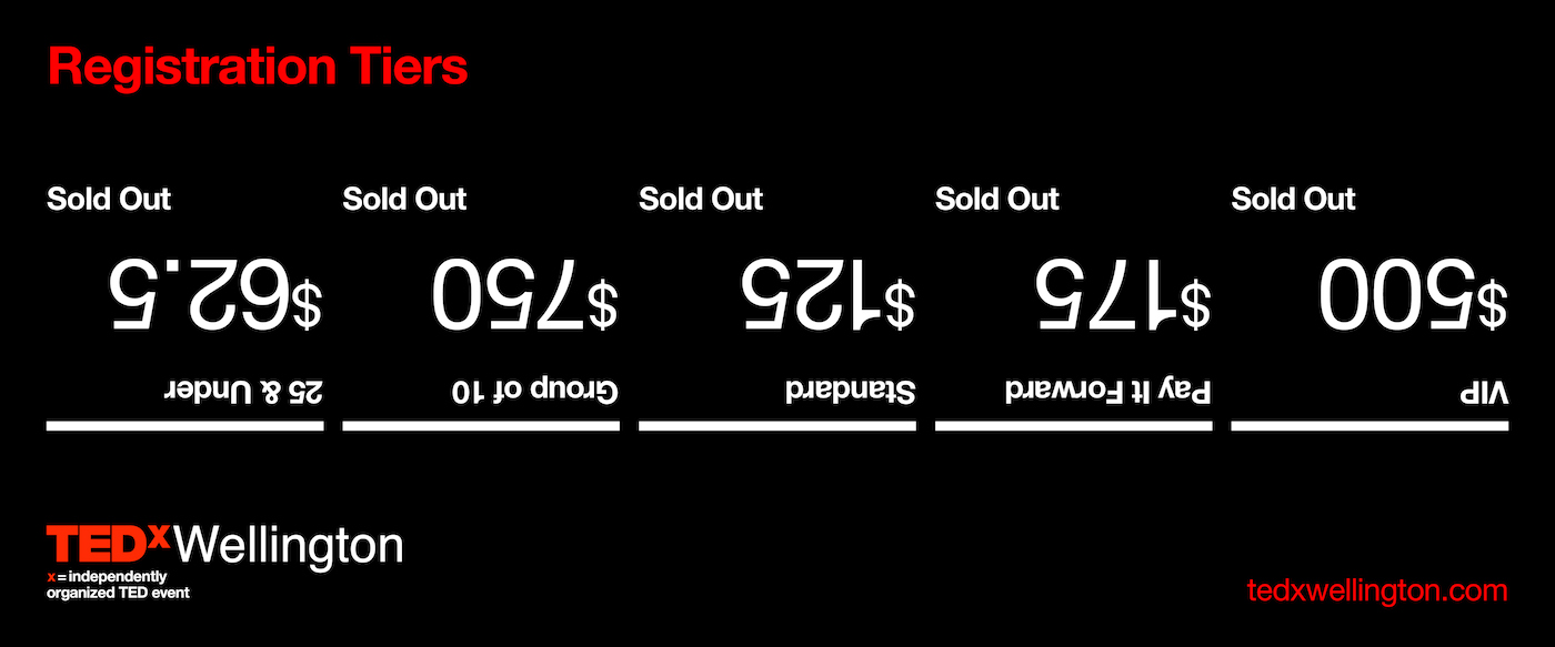 TEDxWellington SOLD OUT