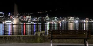 wellington city night skyline