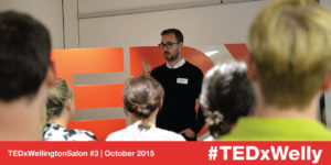 Ben Forman speaking at TEDxWellington Salon #3
