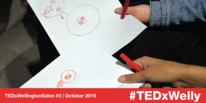 Collaborative drawings at TEDxWellington Salon #3