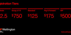 TEDxWellington Registration Tiers