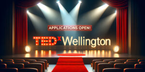 TEDxWellington stage graphic