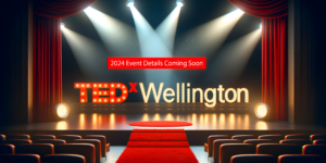 TEDxWellington stage graphic
